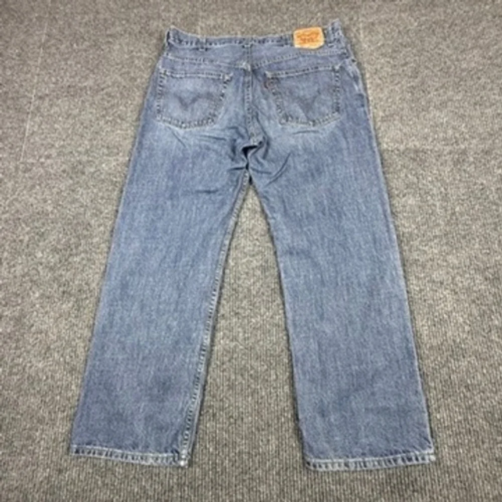 Levis 559 Relaxed Straight Jeans Mens 38x30 Blue Denim Medium Wash 00559-4258